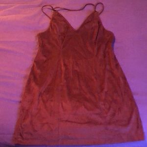 Free People Faux Suede Mini Dress